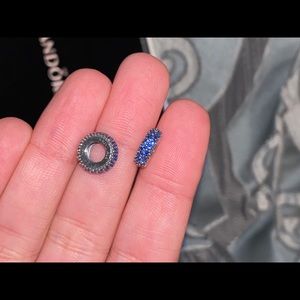 Pandora Charm Blue Diamond Spacers (2)
